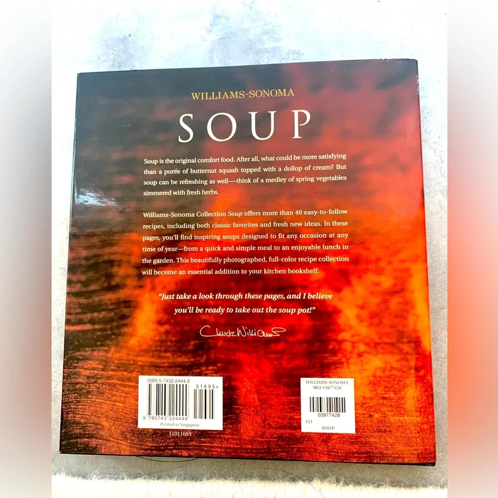 Williams Sonoma Soup cookbook